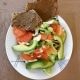 Grape, fennikel og avocado salat